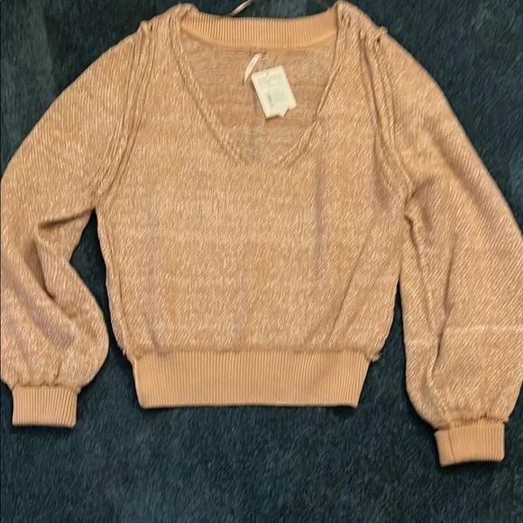 Free people, Tan Sweater size medium - Picture 1 of 8
